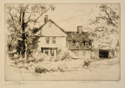 Na Rua Deerfield (Casa Antiga em Deerfield) de Joseph C. Claghorn