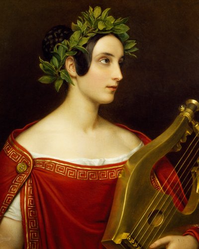 Lady Theresa Spence em papel de Sappho de Joseph Carl Stieler