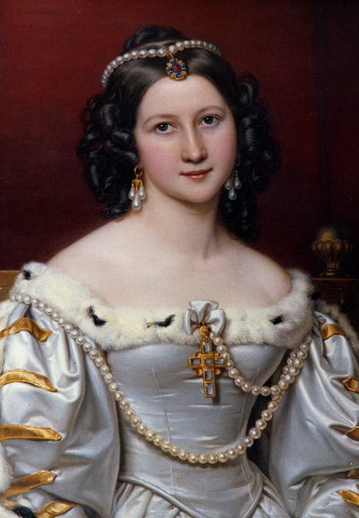 Retrato de Charlotte Pintura de Joseph Karl Stieler (1781-1858) de Joseph Carl Stieler