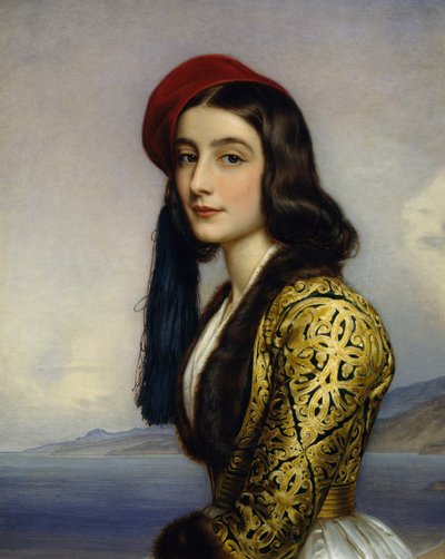 Retrato de Khatarina Botzaris de Joseph Carl Stieler