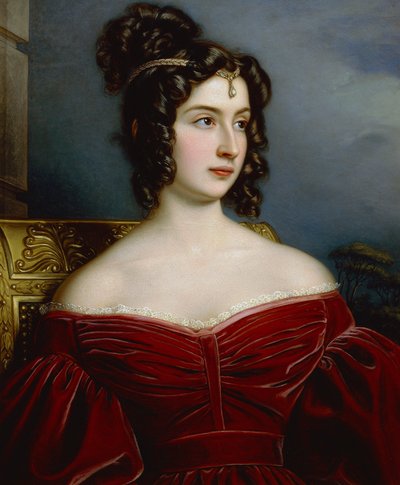 Retrato de Marchesa Marianna Florenzi de Joseph Carl Stieler