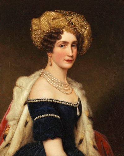 Princesa Augusta da Baviera (1788-1851), Duquesa de Leuchtenberg, c. 1825 (óleo sobre tela) de Joseph Carl Stieler