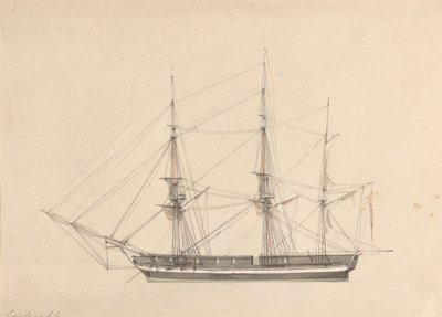Vista Lateral de Barque Único de Joseph Cartwright