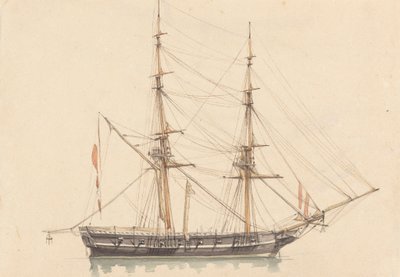 Brigantino solteiro, Vela Enrolada de Joseph Cartwright
