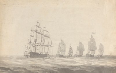 Seis Navios de Batalha em Mares Pesados de Joseph Cartwright