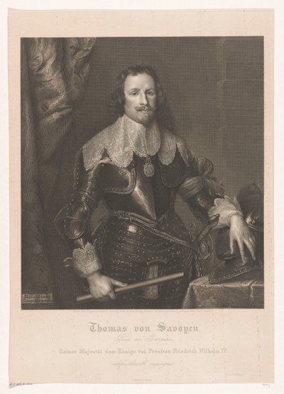 Portret van Francesco Tommaso van Savoye, príncipes van Carignano de Joseph Caspar