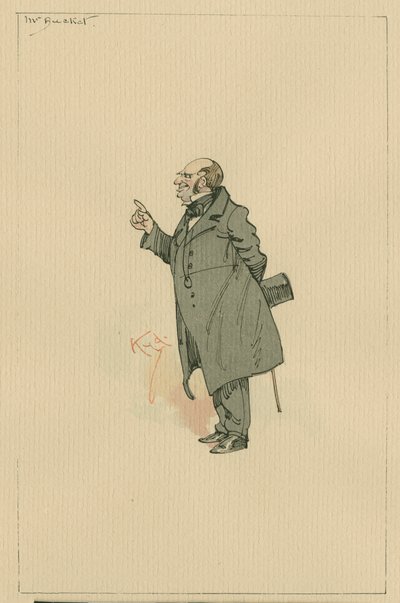 Sr. Balde, c.1920s (caneta e tinta com wc no papel) de Joseph Clayton Clarke