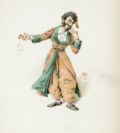 Sr. Mantalini, ilustração de &39;Character Sketches de Charles Dickens&39;, c.1890 de Joseph Clayton Clarke
