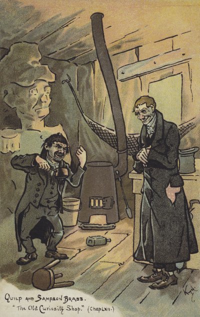 Quilp e Sampson Brass, The Old Curiosity Shop de Joseph Clayton Clarke
