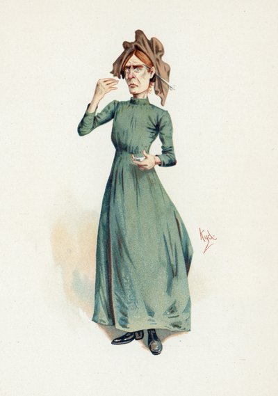 Sally Brass, ilustração de &39;Character Sketches de Charles Dickens&39;, c.1890 de Joseph Clayton Clarke
