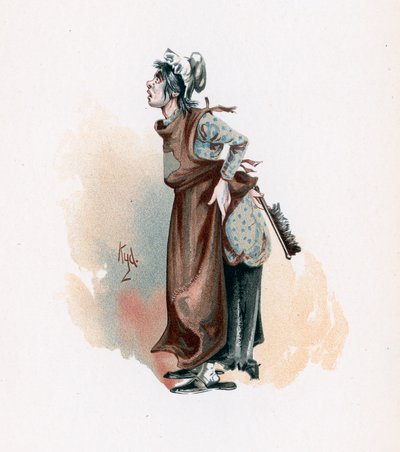 A pequena marquesa, ilustração de &39;Character Sketches de Charles Dickens&39;, c.1890 de Joseph Clayton Clarke
