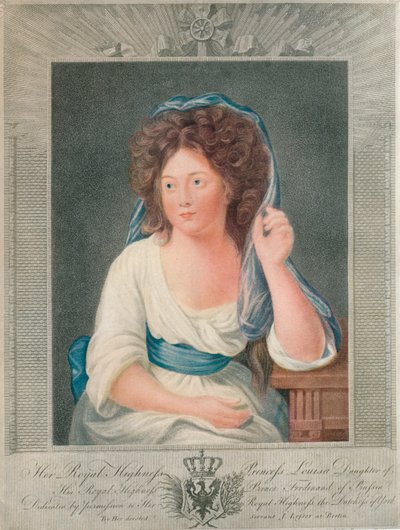 Sua Alteza Real a Princesa Louisa, Filha de Sua Alteza Real o Príncipe Ferdinand da Prússia, 19 de Joseph Collyer