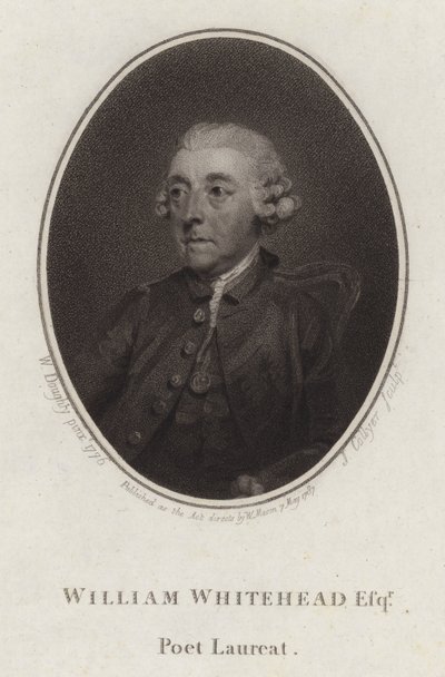 William Whitehead, poeta e dramaturgo inglês (gravura) de Joseph Collyer