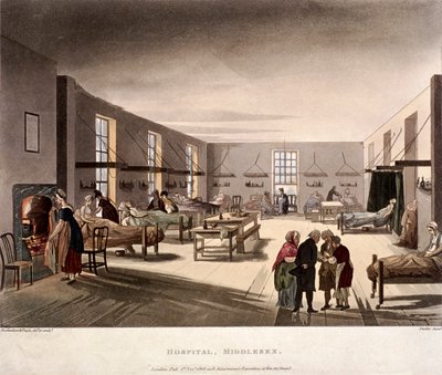 Mortimer Street, Marylebone, Londres, 1808 de Joseph Constantine Stadler