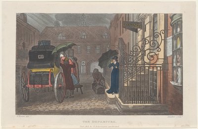 A partida, de esboços poéticos de Scarborough, 1813., 1813 de Joseph Constantine Stadler