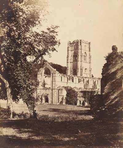 Abadia de Fountains. A Igreja, Cloister e Hospitium, 1850. de Joseph Cundall