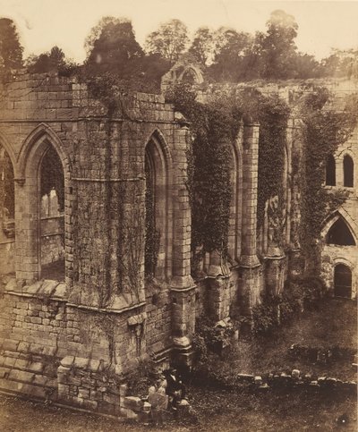 Abadia das Fontes. O Refeitório e a Cozinha, década de 1850. de Joseph Cundall