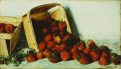 Cesta de morangos, 1883 de Joseph Decker