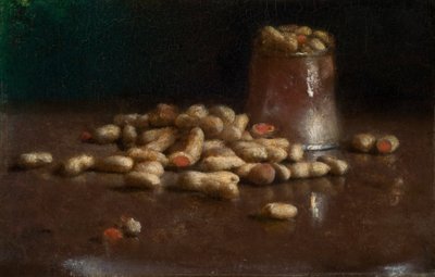Natureza morta com amendoins 1890 (óleo sobre tela) de Joseph Decker