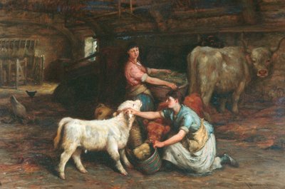 Alimentando os bezerros de Joseph Denovan Adam
