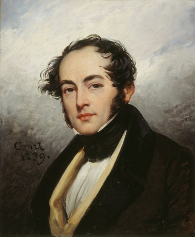 Retrato de Paul de Kock 1793-1871, 1839. de Joseph Desire Court