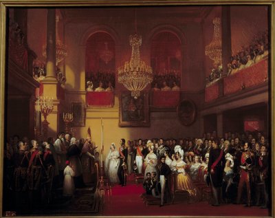 O casamento de Leopold I Rei dos Belgas com a Princesa Louise d