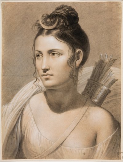 Diana (lápis de cera em papel) de Joseph Ducq