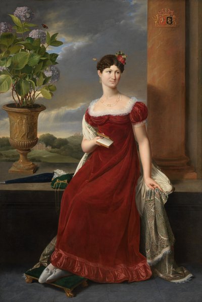Retrato de Mary Lodge (óleo sobre tela) de Joseph Ducq