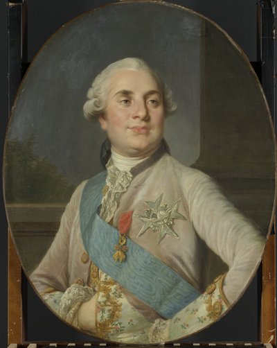 Retrato de Luís XVI, rei da França Luís XVI (1754-1793), rei da França de Joseph Duplessis (workshop of)