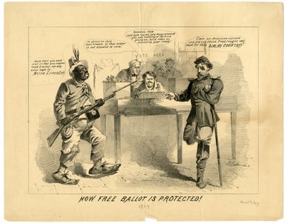 Como o voto livre é protegido, 1864 de Joseph E. Baker