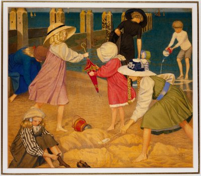 Na praia, Southwold de Joseph Edward Southall