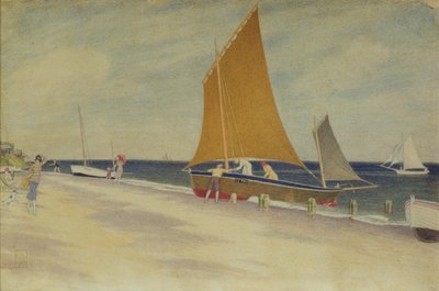 Prazeres do Mar, 1925 (wc no papel) de Joseph Edward Southall