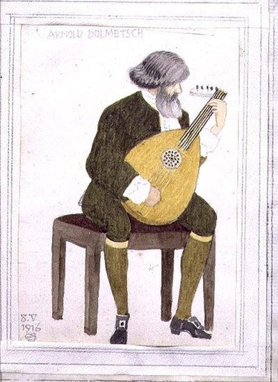 Retrato de Arnold Dolmetsch de Joseph Edward Southall