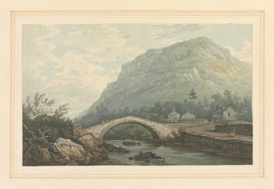 Vista da Ponte & Aldeia de Rydal de Joseph Farington