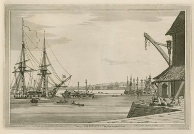 Vista de Greenwich do Deptford Yard de Joseph Farington