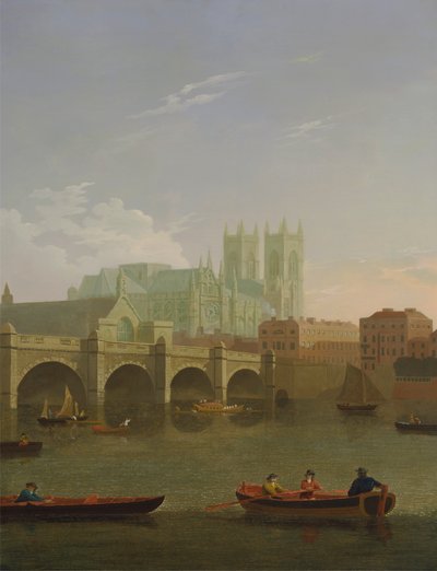 Abadia e Ponte de Westminster de Joseph Farington