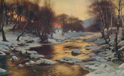 E a respiração dos invernos chegou fria e fria, 1886. de Joseph Farquharson