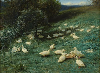 No calor dos dias de verão (óleo sobre tela) de Joseph Farquharson