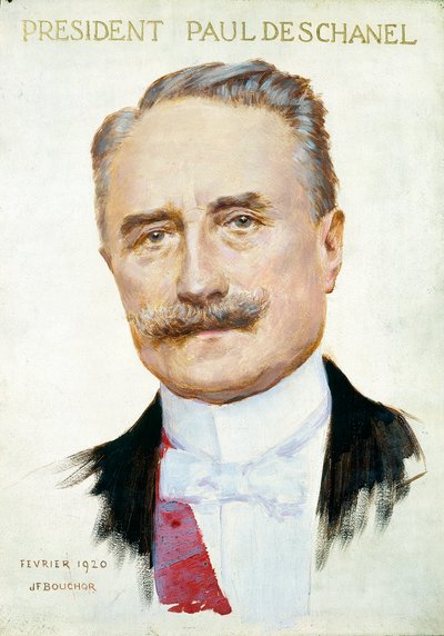 Retrato de Paul Deschanel (1855-1922), Presidente da República. Ilustração de Joseph Felix Bouchor (1853-1937), fevereiro de 1920. Paris. Carnavalesco Musavalet. de Joseph Felix Bouchor