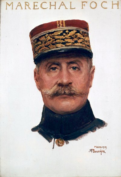 Retrato do marechal Ferdinand Foch de Joseph Felix Bouchor