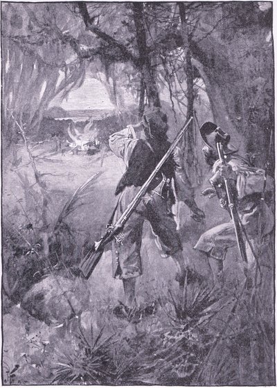 Todas as suas cabanas e coisas domésticas a arder juntas (litho) de Joseph Finnemore