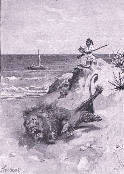Ele estava lutando pela vida (litho) de Joseph Finnemore