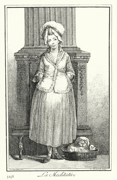 Contemplativa (gravura) de Joseph Franz von (after) Goez