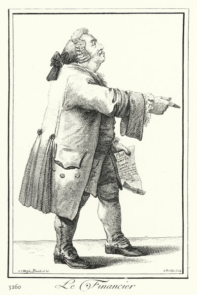 O Financiador (gravura) de Joseph Franz von (after) Goez