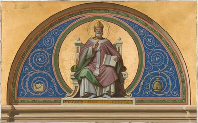 Esboço da igreja de Saint-Ambroise: Saint Ambroise, ca. 1866 (óleo sobre tela) de Joseph Frederick Charles Soulacroix