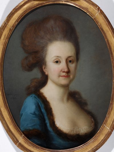 Retrato de Euphrosine Katharina von Bock, nascida de Stackelberg 1752-1821, 1780 de Joseph Friedrich August Darbes