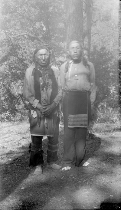 Alce Negro e filho, Alce Negro, Ogalalla Sioux que lutou na Batalha de Custer de Joseph G. Masters