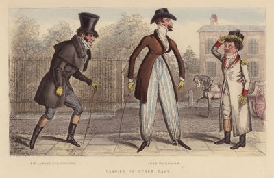Dandies of Other Days (gravura a cores) de Joseph Grego