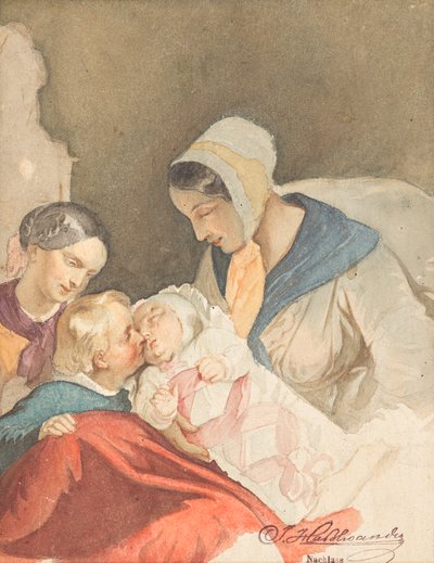felicidade materna de Joseph Hasslwander