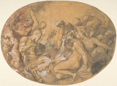 Satyrs e Nymphs, ca. 1599. de Joseph Heintz the Elder